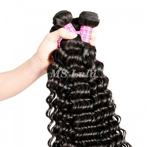 Raw Virgin 30-40 Inches Deep Wave Curly Hair Bundles | Human Hair Wig | Lace Front